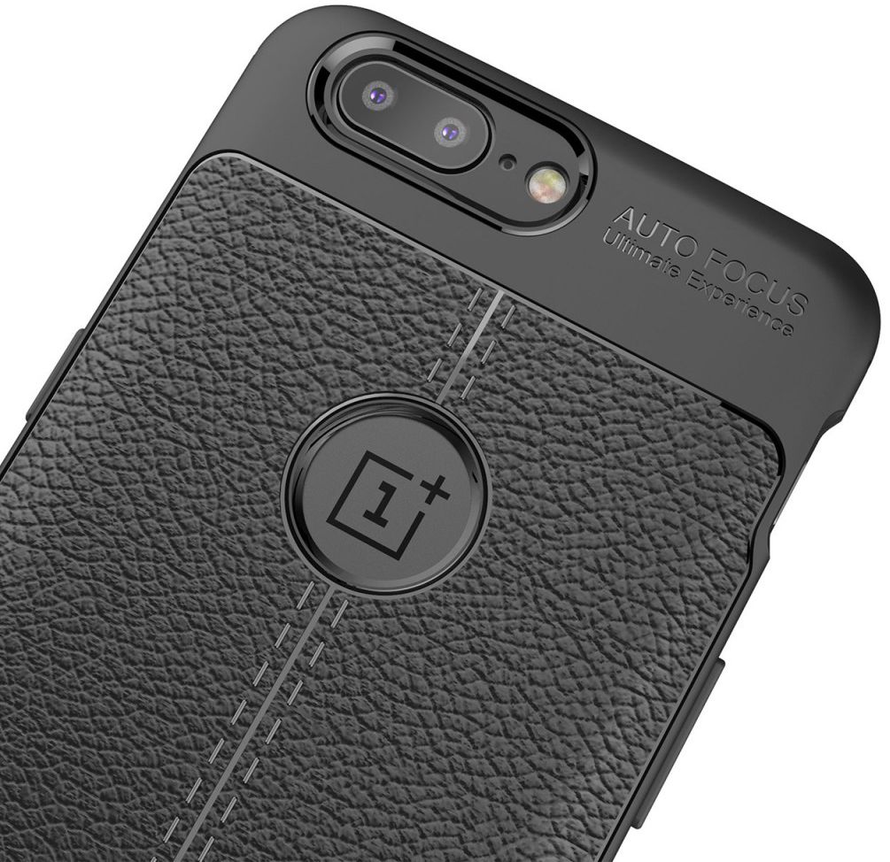 OnePlus 5 Hoesje met Kunstleer Coating Zwart afbeelding 10