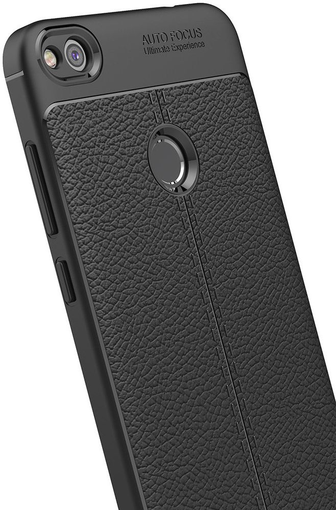 Huawei P8 Lite (2017) Hoesje TPU Met Leren Textuur Zwart afbeelding 12