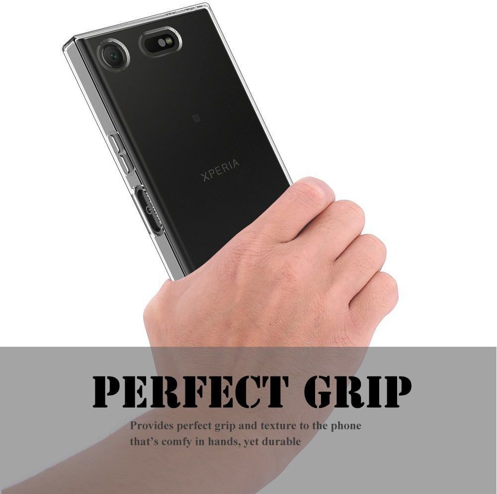 Sony Xperia XZ1 Compact Hoesje Dun TPU Transparant afbeelding 3
