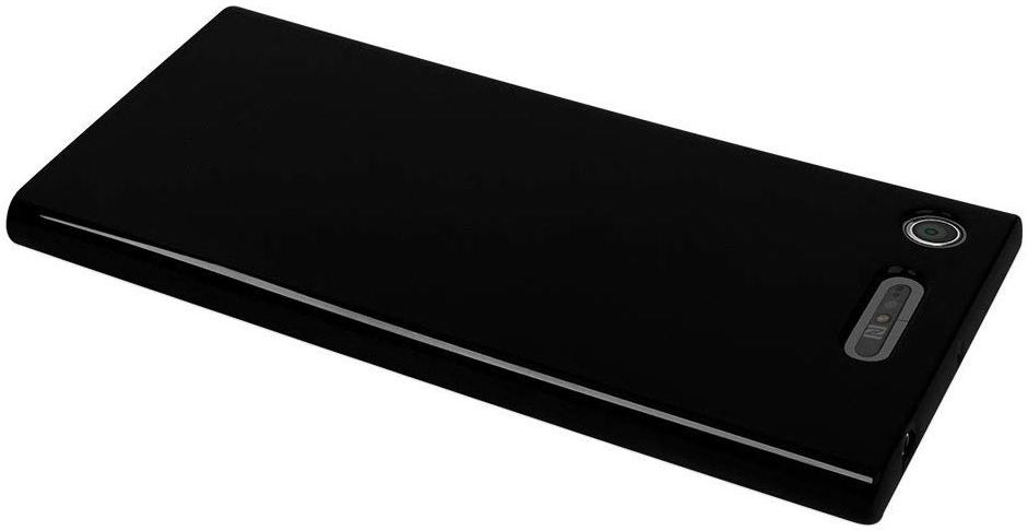 Sony Xperia XZ1 TPU Zwart hoesje afbeelding 4