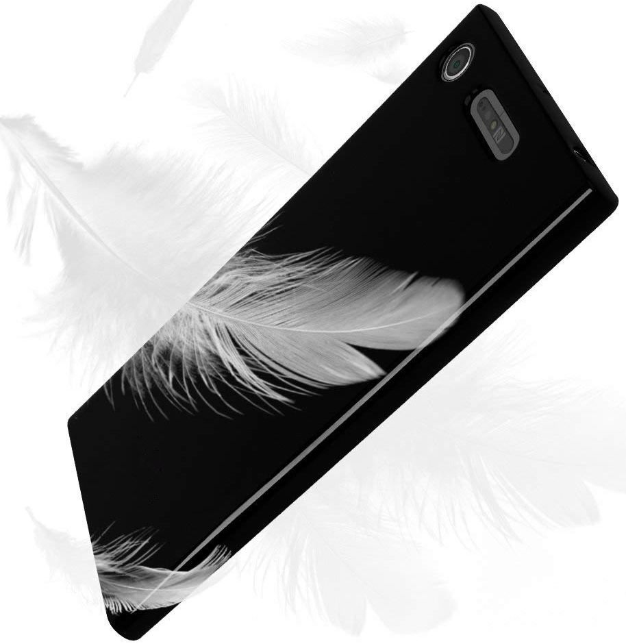 Sony Xperia XZ1 TPU Zwart hoesje afbeelding 5