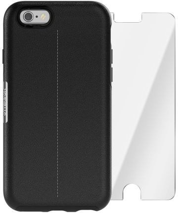 Otterbox Strada Premium Leather Case + Alpha Glass iPhone 6 / 6S Onyx Hoesjes