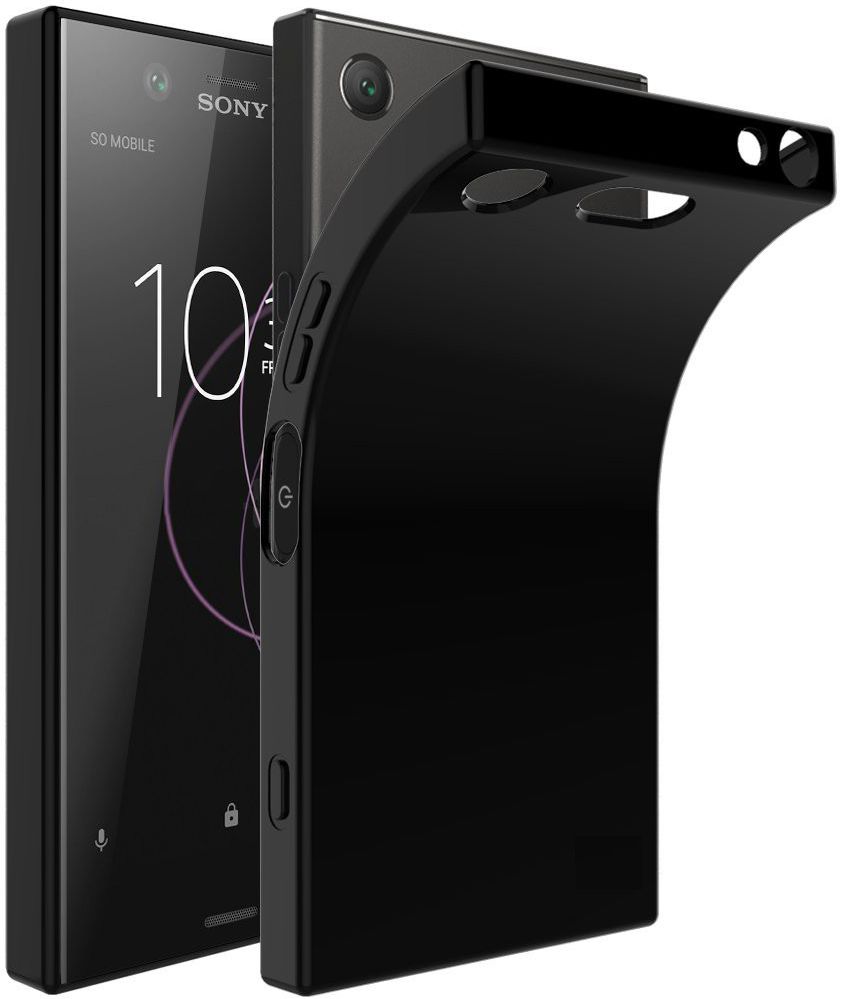 Sony Xperia XZ1 Compact TPU Zwart hoesje afbeelding 1