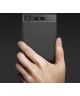 Sony Xperia XZ1 Geborsteld TPU Hoesje Zwart