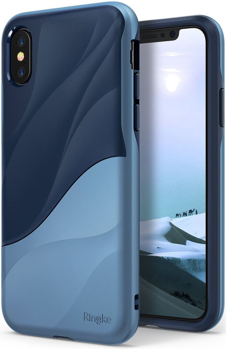 Ringke Wave Apple iPhone X Hoesje Blauw afbeelding 1