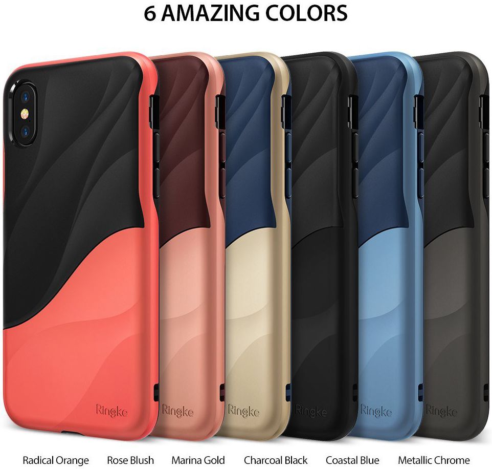 Ringke Wave Apple iPhone X Hoesje Metallic Chrome afbeelding 9