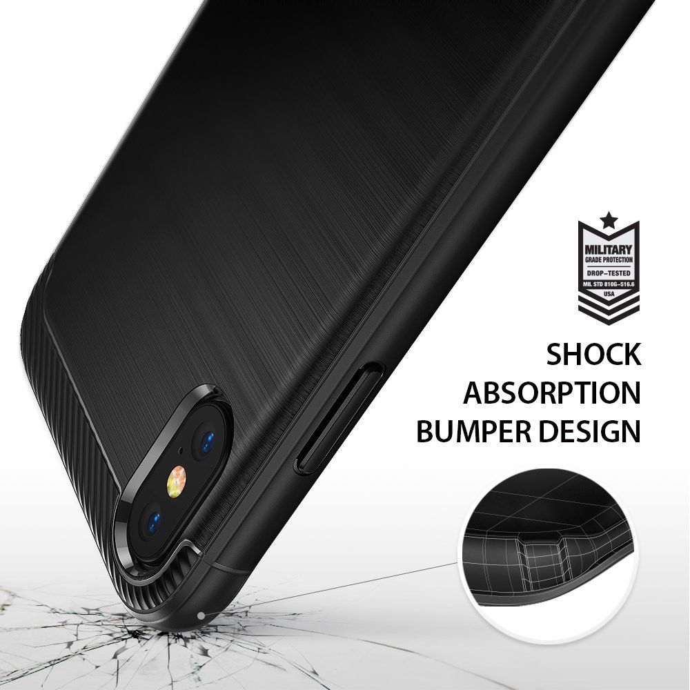 Ringke Onyx Apple iPhone X Hoesje Zwart afbeelding 2