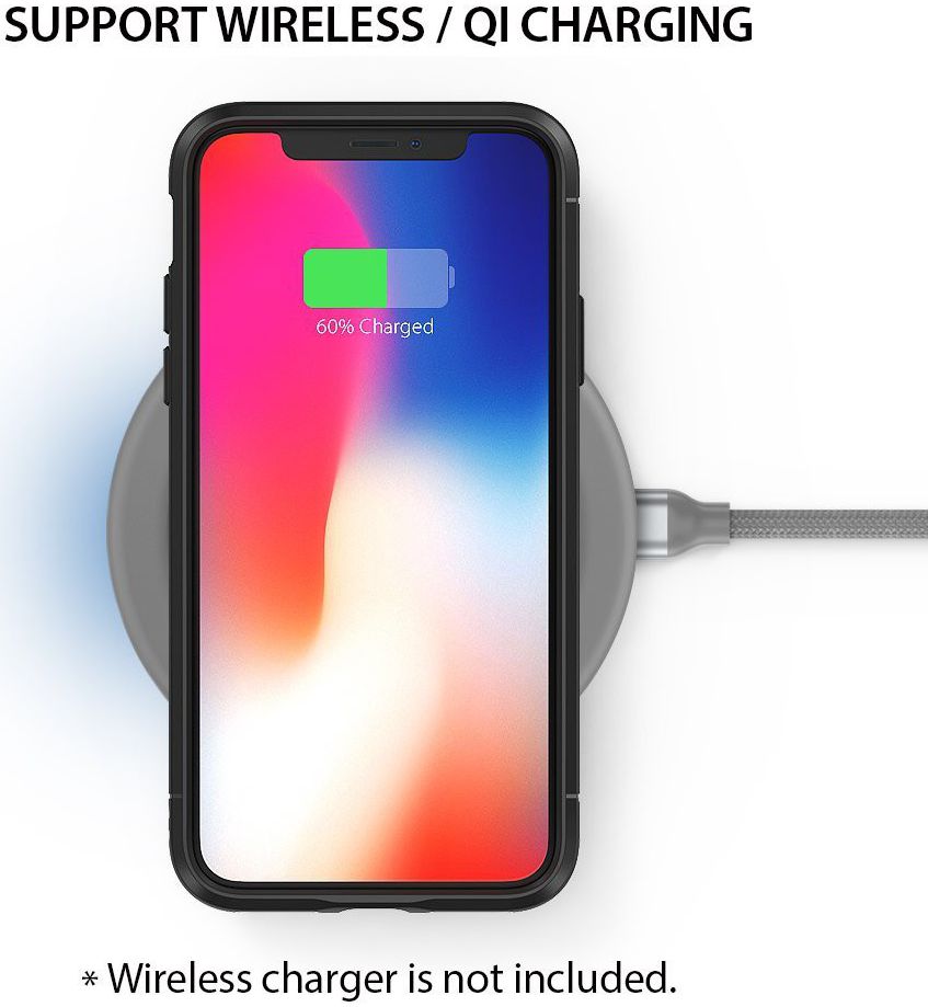 Ringke Onyx Apple iPhone X Hoesje Zwart afbeelding 6