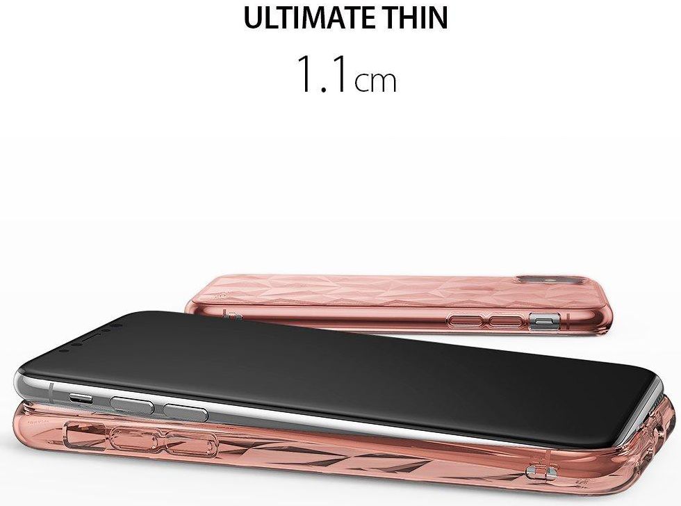 Ringke Air Prism Apple iPhone X Hoesje Roze Goud afbeelding 4
