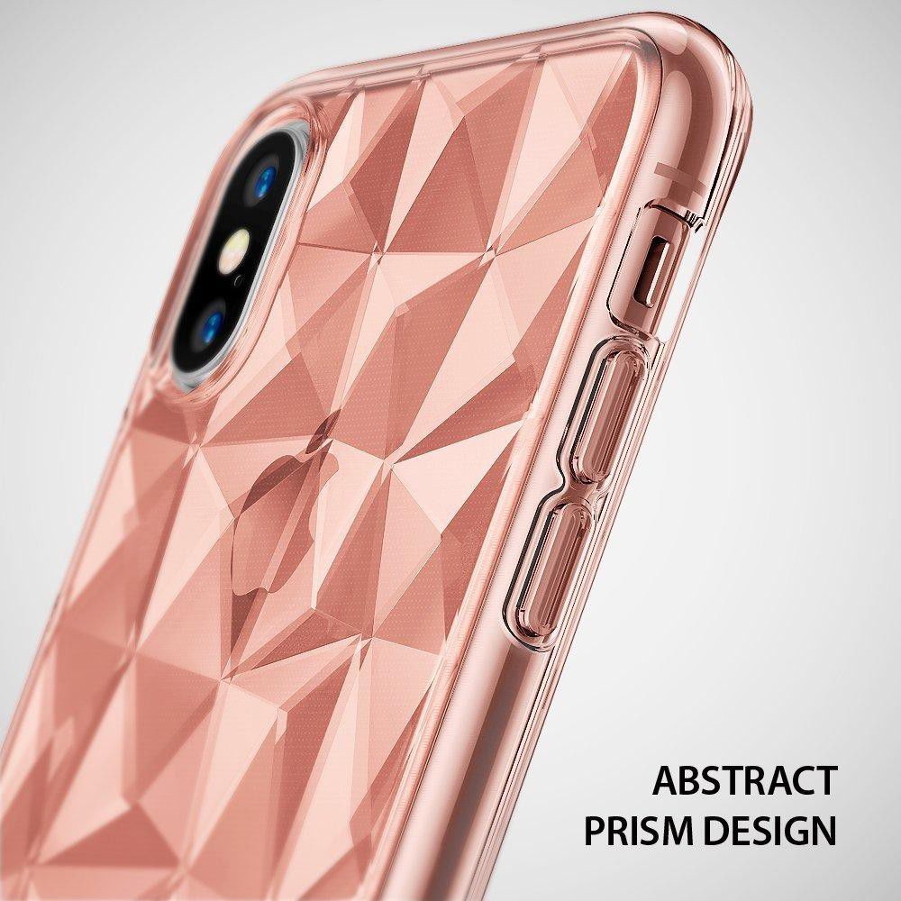 Ringke Air Prism Apple iPhone X Hoesje Roze Goud afbeelding 7