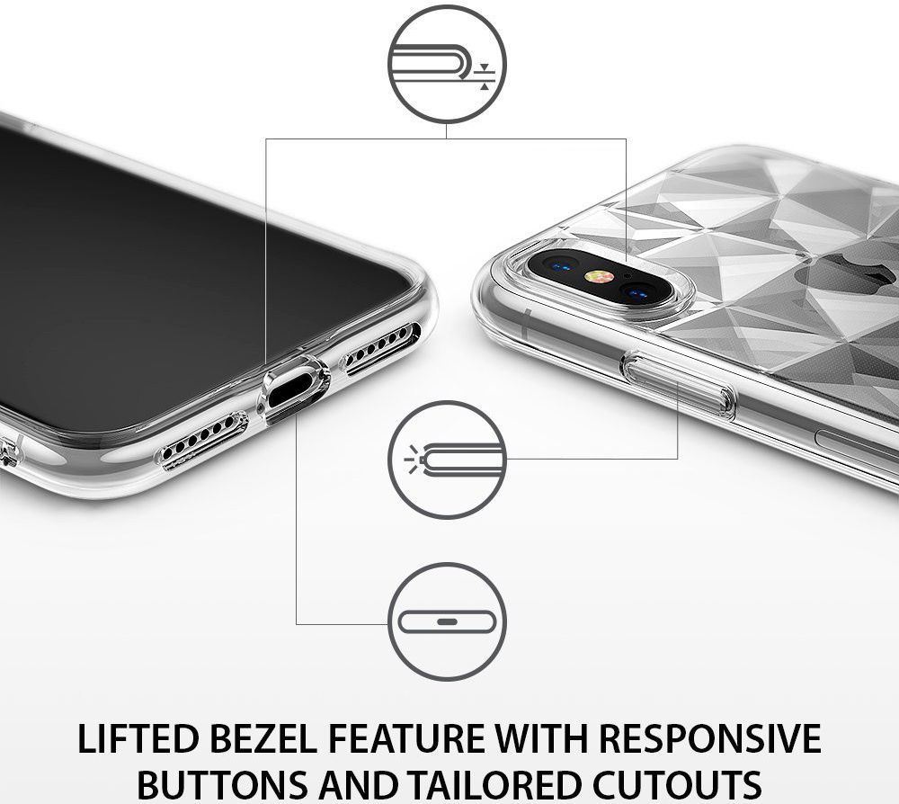 Ringke Air Prism Apple iPhone X Hoesje Doorzichtig afbeelding 5