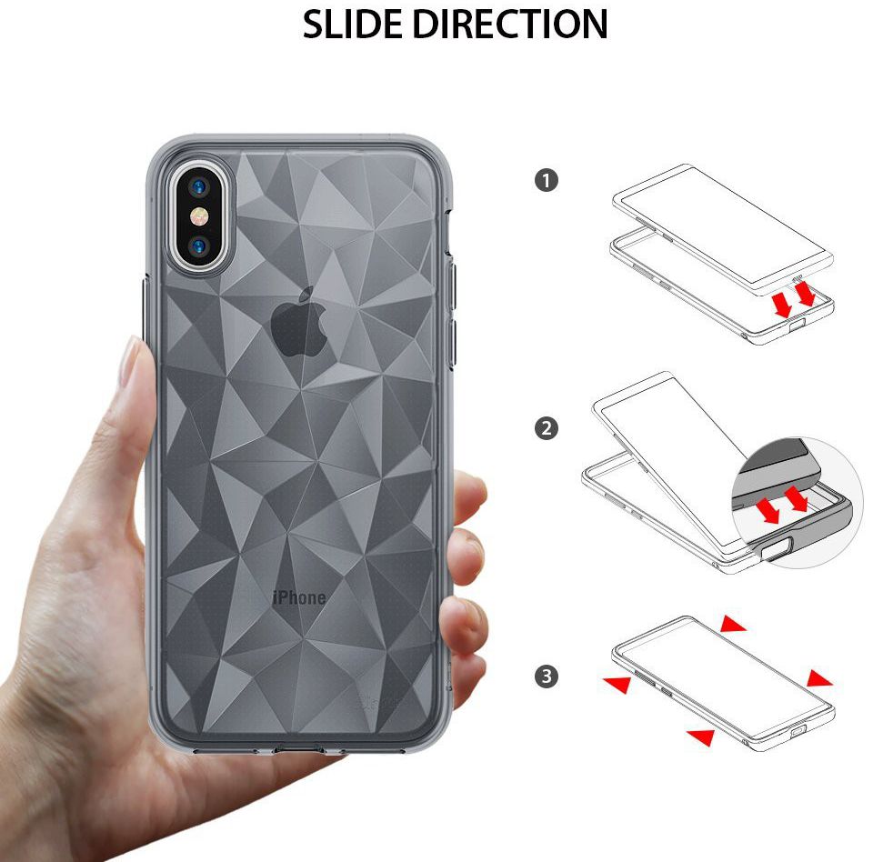 Ringke Air Prism Apple iPhone X Hoesje Grijs afbeelding 5