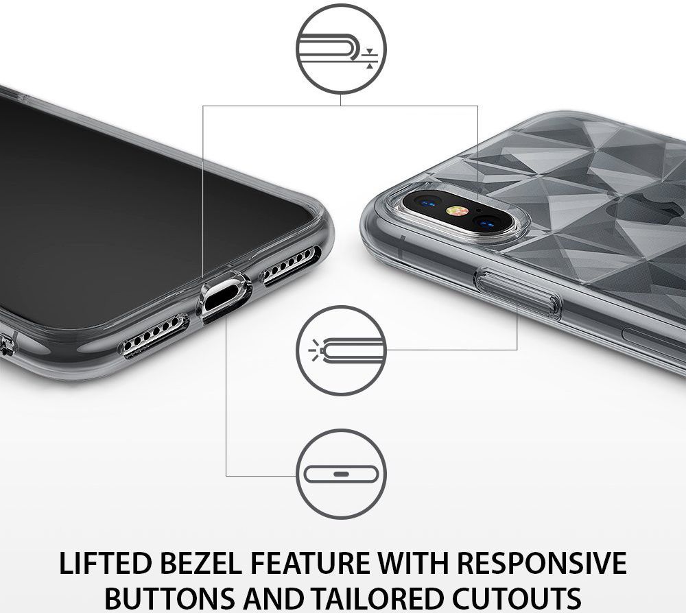 Ringke Air Prism Apple iPhone X Hoesje Grijs afbeelding 6