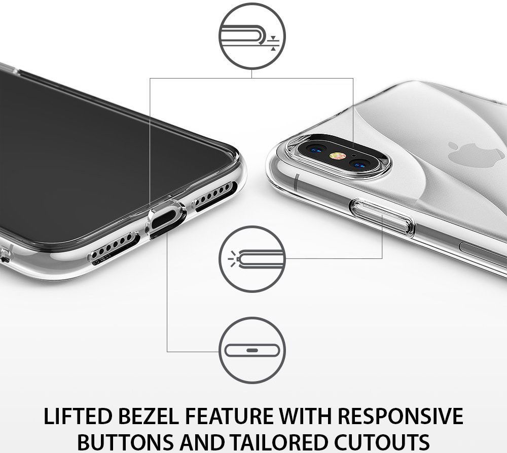 Ringke Flow iPhone X Hoesje Doorzichtig afbeelding 5