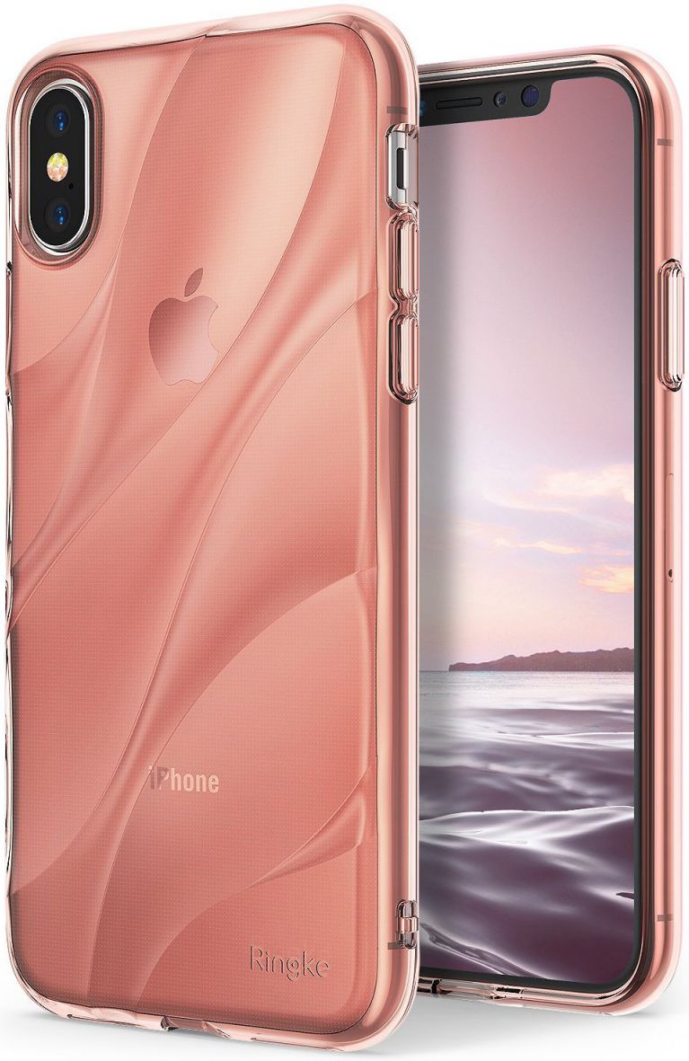 Ringke Flow iPhone X Hoesje Roze Goud afbeelding 1