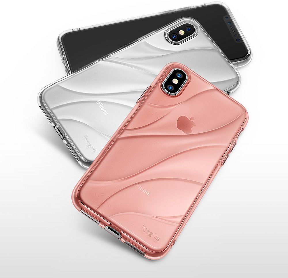 Ringke Flow iPhone X Hoesje Roze Goud afbeelding 4