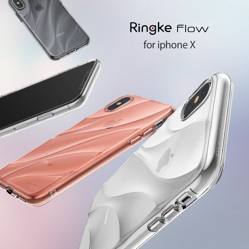Ringke Flow iPhone X Hoesje Roze Goud afbeelding 8