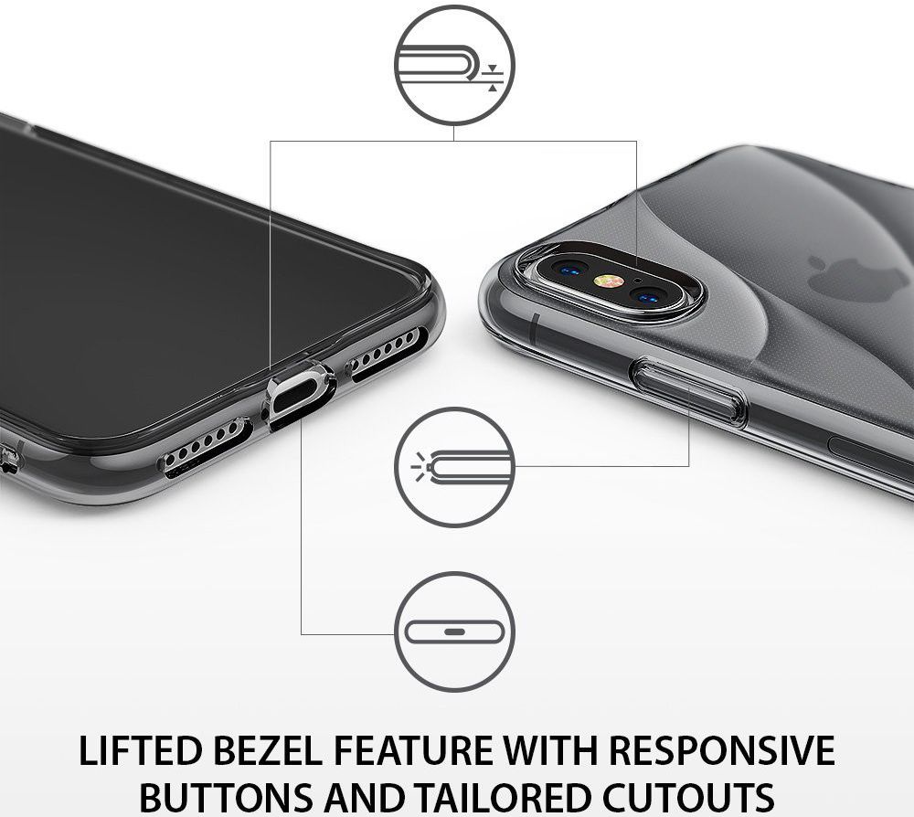 Ringke Flow iPhone X Hoesje Grijs afbeelding 6