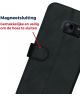 Rosso Deluxe Samsung Galaxy S7 Hoesje Echt Leer Book Case Zwart