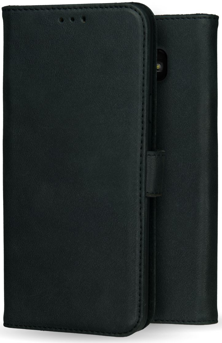 Rosso Deluxe Samsung Galaxy A5 2017 Hoesje Echt Leer Book Case Zwart afbeelding 6