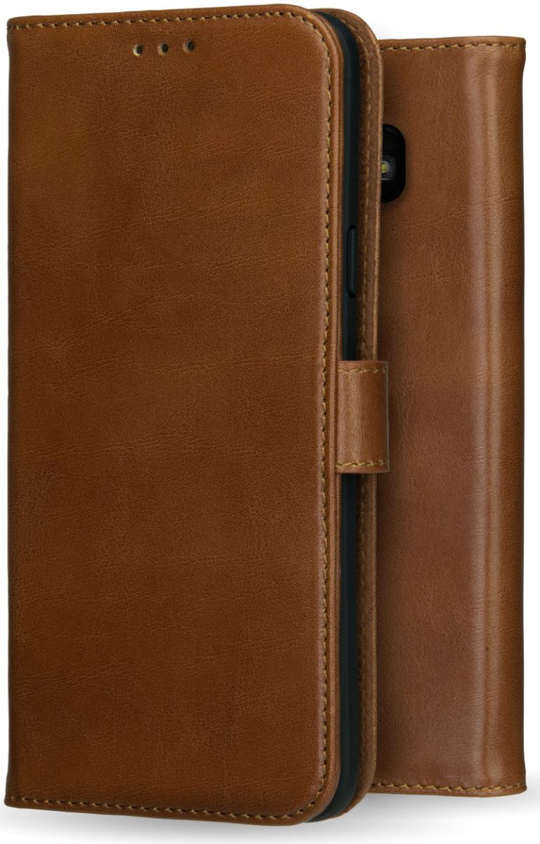 Rosso Deluxe Samsung Galaxy A5 2017 Hoesje Echt Leer Book Case Bruin afbeelding 10