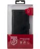 Rosso Deluxe LG Q6 Hoesje Echt Leer Book Case Zwart