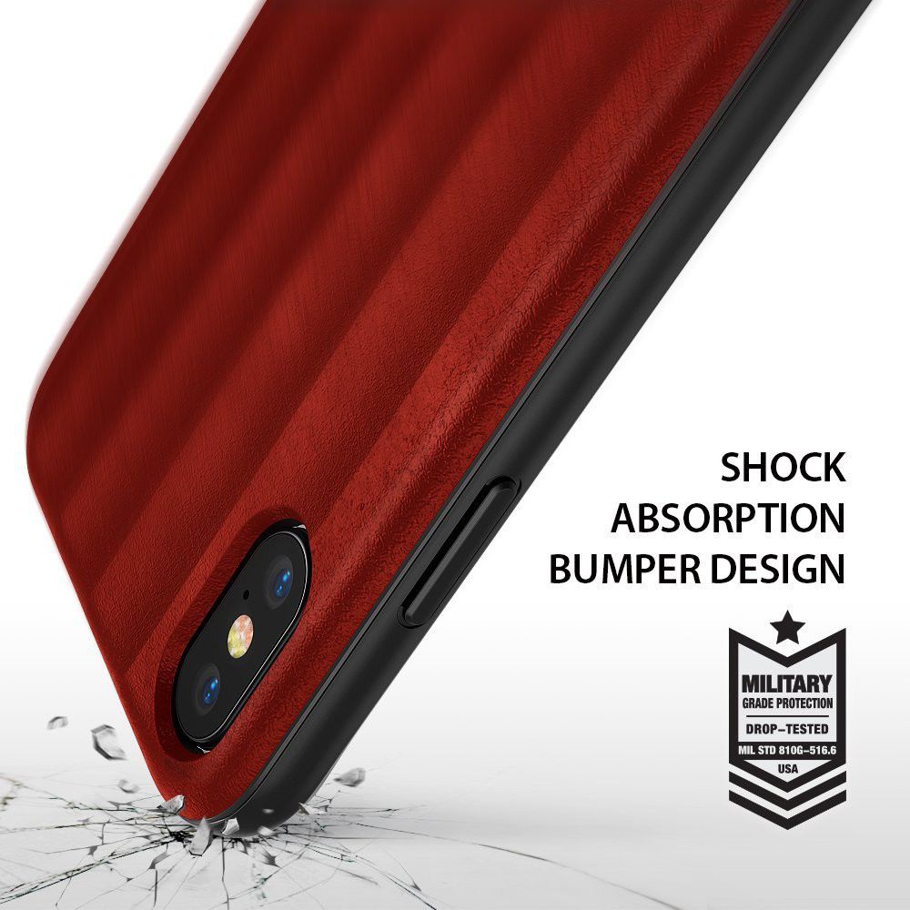 Ringke Flex S Apple iPhone X Hoesje Rood afbeelding 3