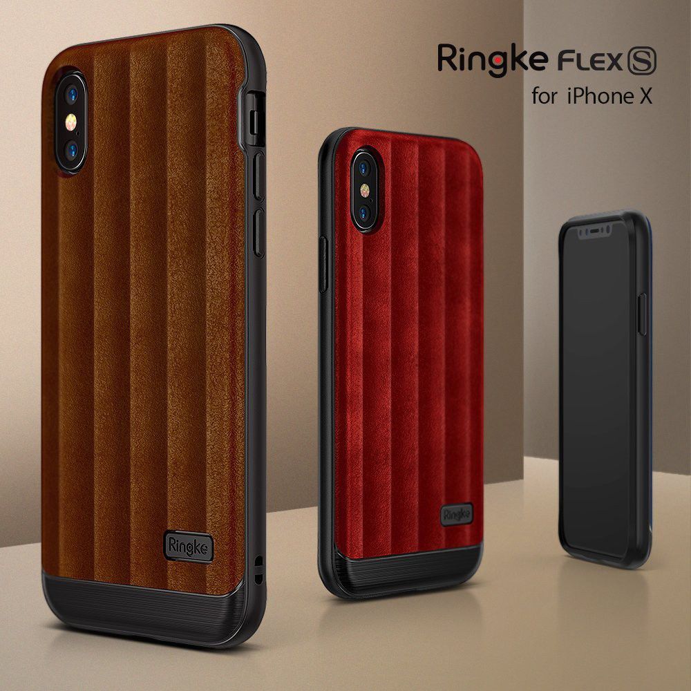 Ringke Flex S Apple iPhone X Hoesje Rood afbeelding 6