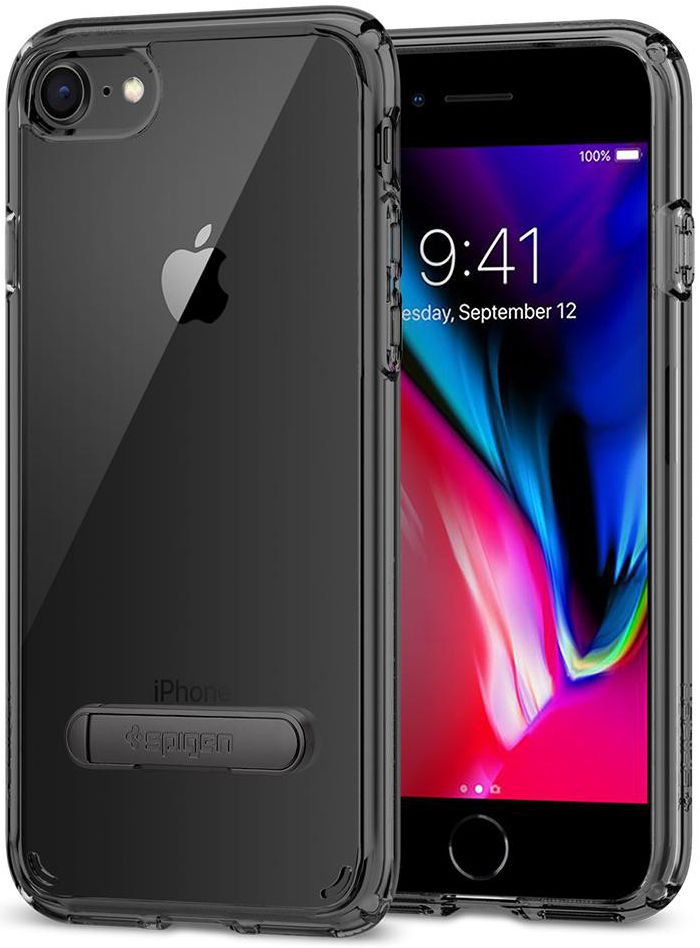 Spigen Ultra Hybrid S Case Apple iPhone 7/8 Zwart afbeelding 1