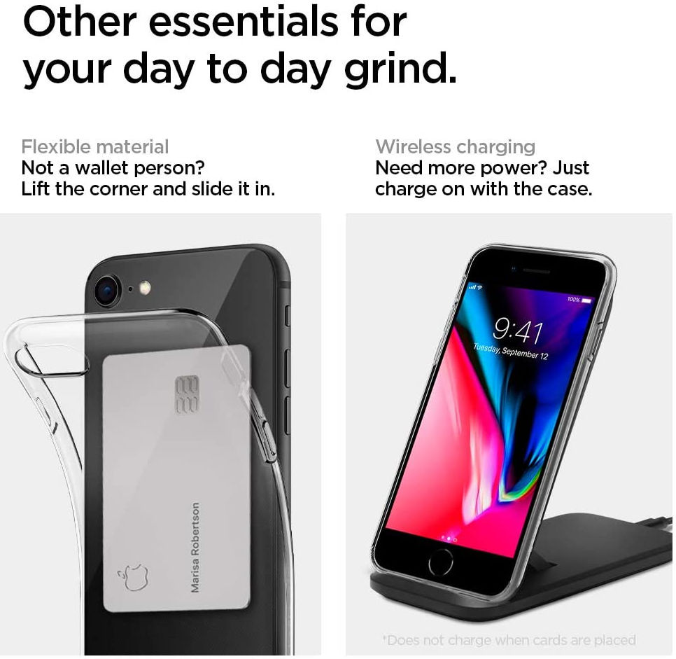 Spigen Liquid Crystal iPhone 7 / 8 / SE (2020/2022) Hoesje Transparant afbeelding 4