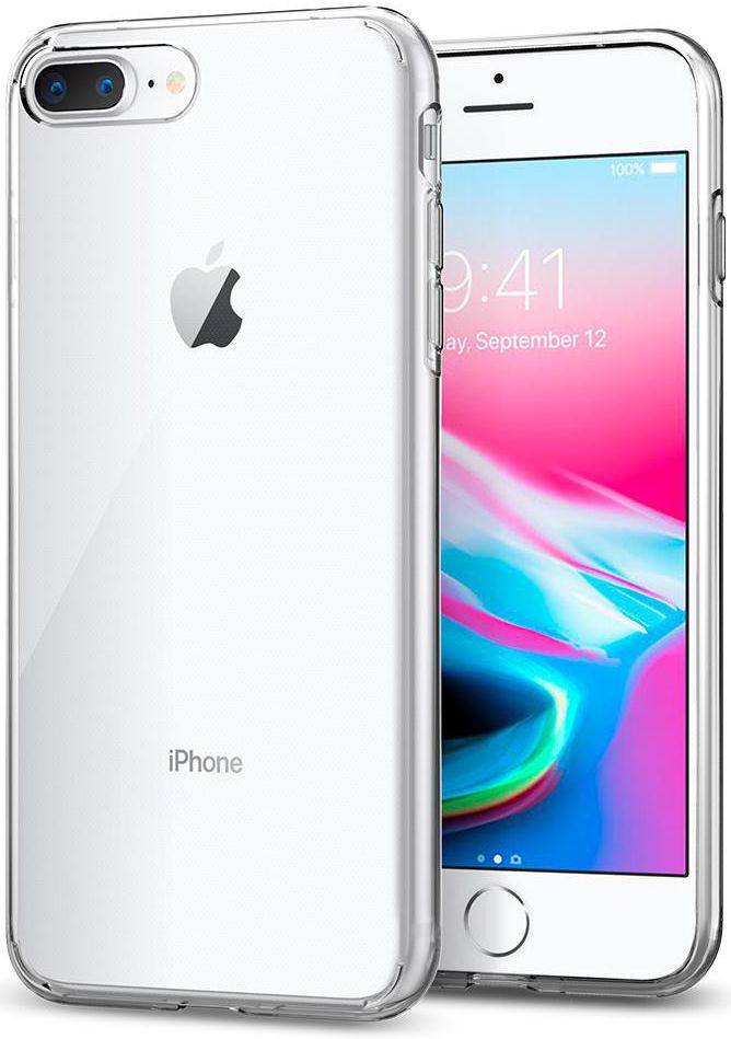 Spigen Liquid Crystal Apple iPhone 8 Plus Transparant afbeelding 1