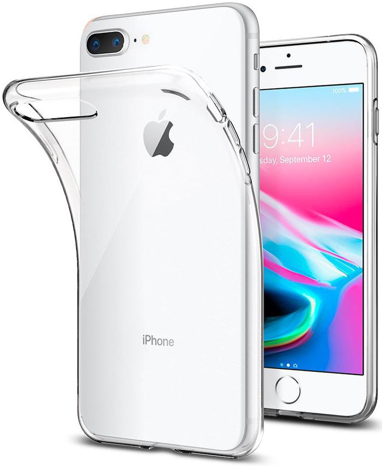 Spigen Liquid Crystal Apple iPhone 8 Plus Transparant afbeelding 2