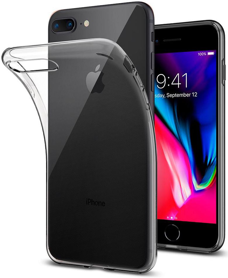 Spigen Liquid Crystal Apple iPhone 8 Plus Transparant afbeelding 21
