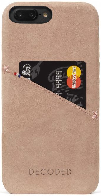 Decoded Leren Portemonnee Back Cover Apple iPhone 8/7/6S Plus Roze afbeelding 1