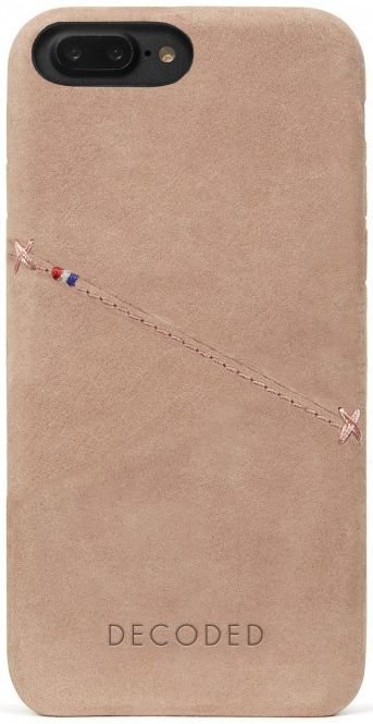 Decoded Leren Portemonnee Back Cover Apple iPhone 8/7/6S Plus Roze afbeelding 3