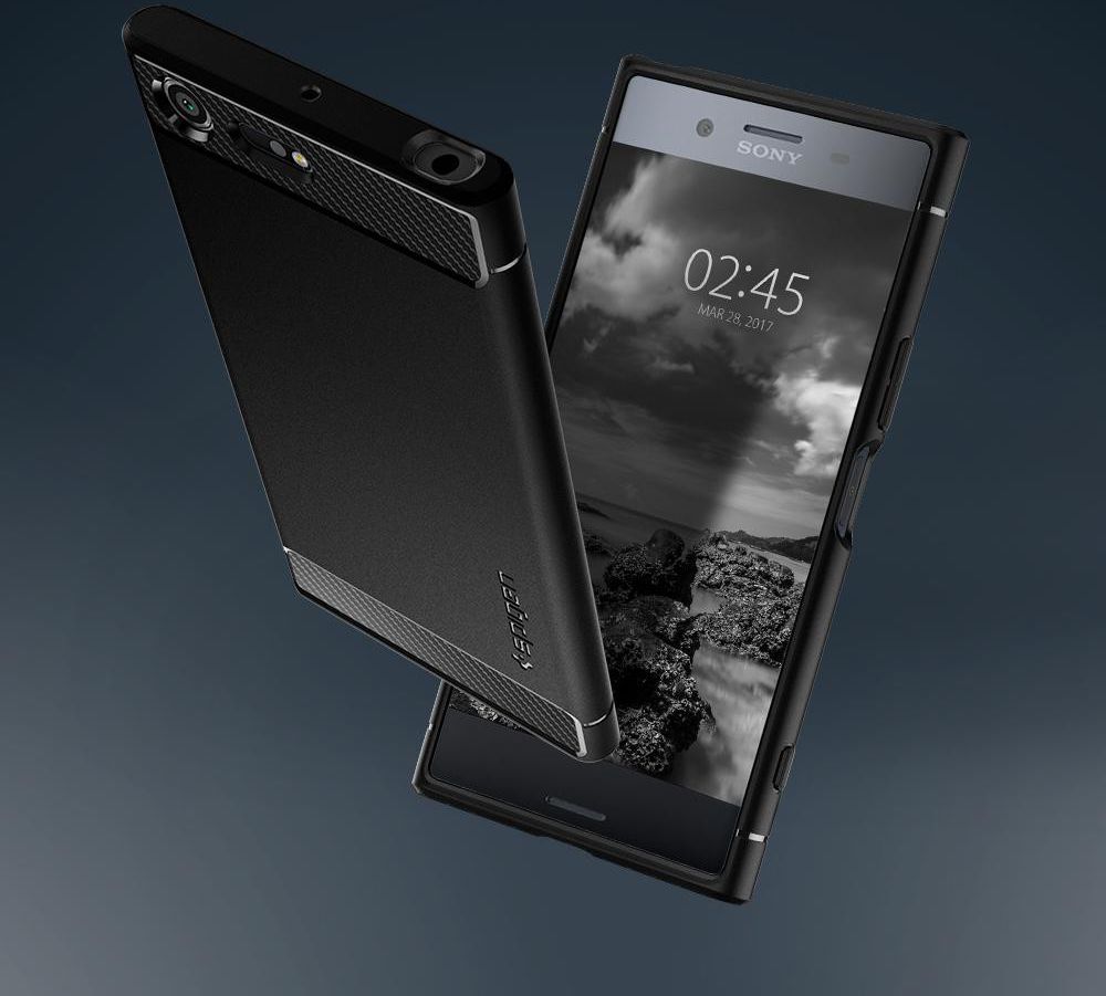 Spigen Rugged Armor Case Sony Xperia XZ Premium Zwart afbeelding 6