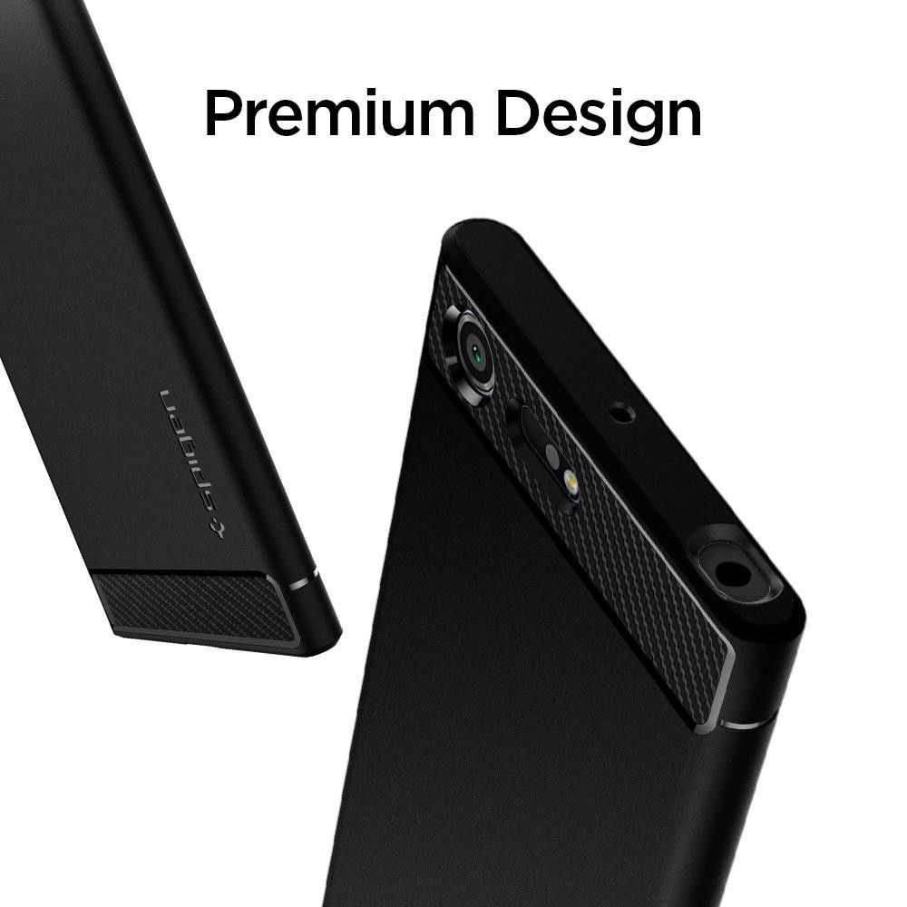 Spigen Rugged Armor Case Sony Xperia XZ Premium Zwart afbeelding 9