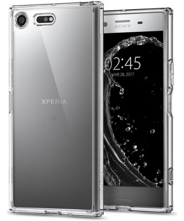 Spigen Ultra Hybrid Case Sony Xperia XZ Premium Crystal Clear Hoesjes