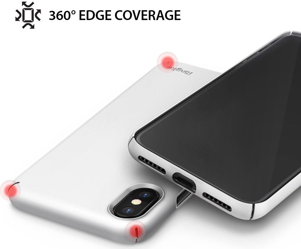 Ringke Slim Apple iPhone X ultra dun hoesje Wit afbeelding 2