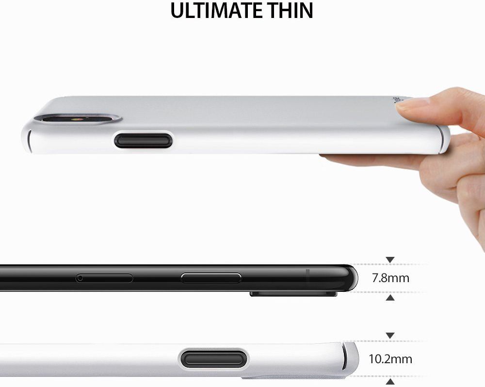 Ringke Slim Apple iPhone X ultra dun hoesje Wit afbeelding 3