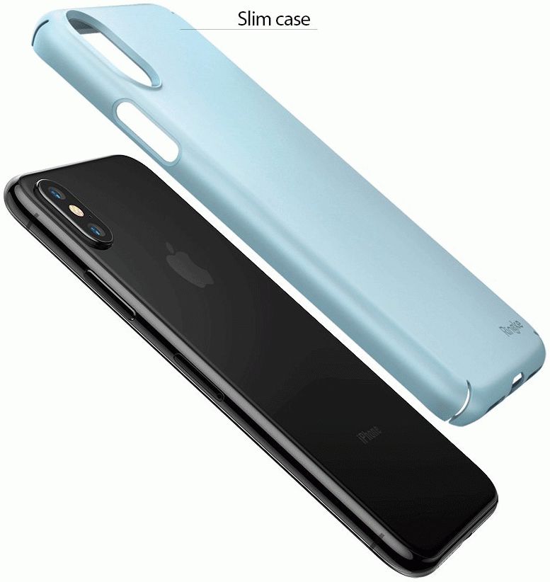 Verdampen voorstel dorp Ringke Slim Apple iPhone X ultra dun hoesje Blauw | GSMpunt.nl