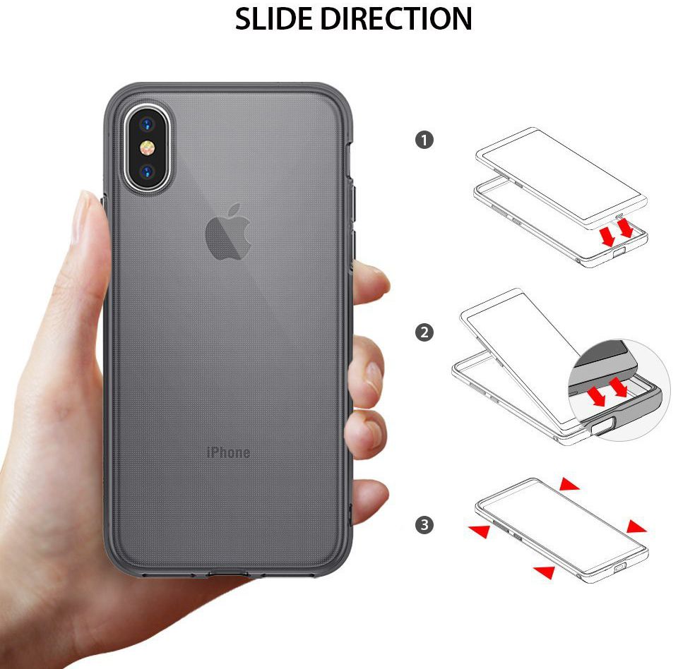 Ringke Air Apple iPhone X Hoesje Grijs afbeelding 7