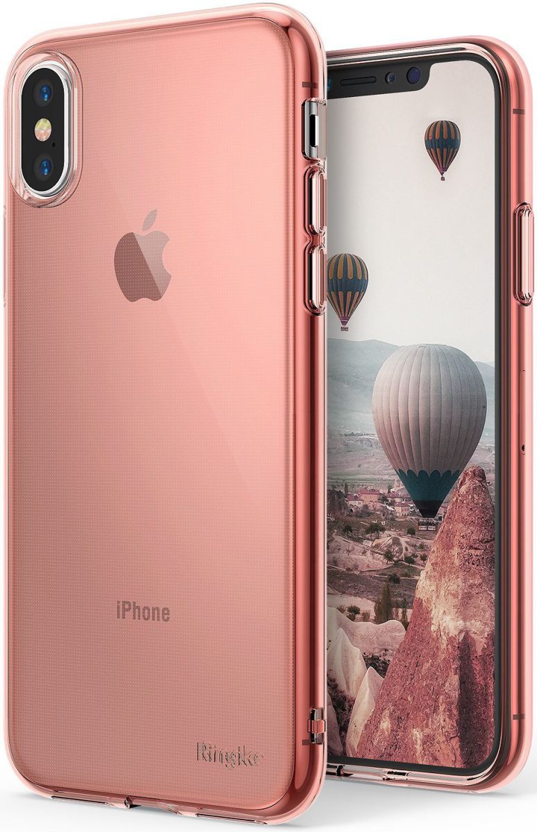 Ringke Air Apple iPhone X Hoesje Roze Goud afbeelding 1