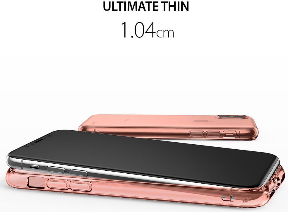 Ringke Air Apple iPhone X Hoesje Roze Goud afbeelding 3