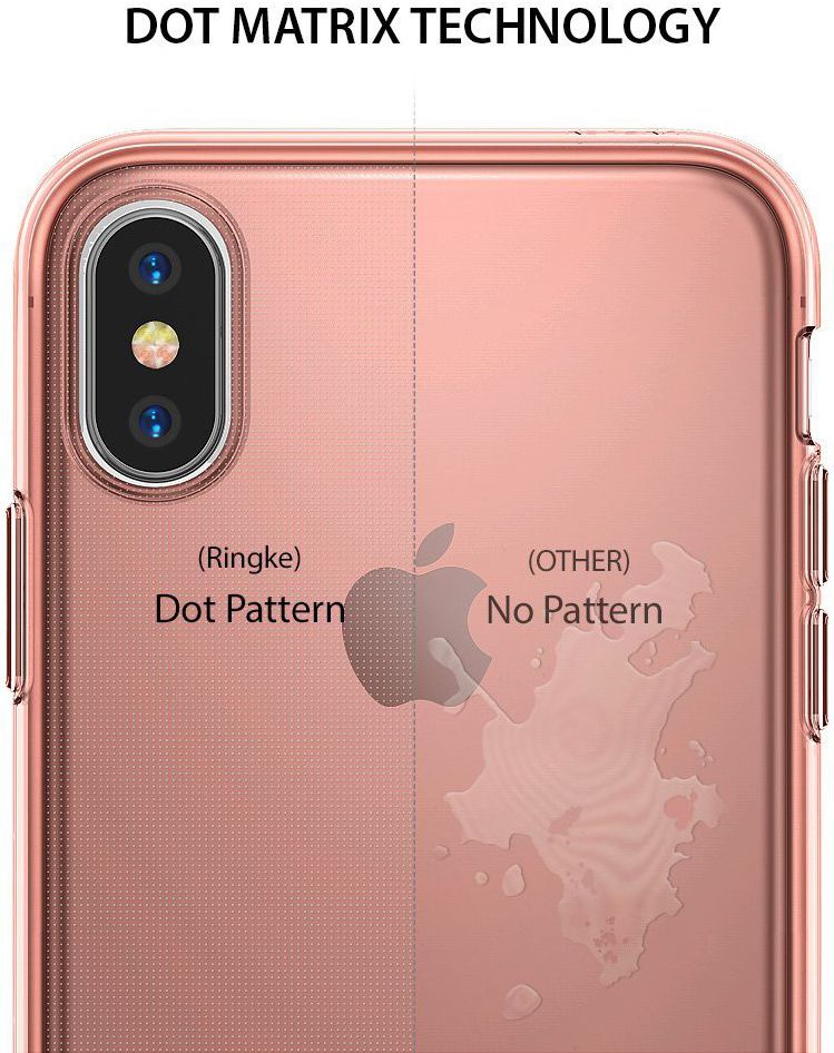 Ringke Air Apple iPhone X Hoesje Roze Goud afbeelding 6