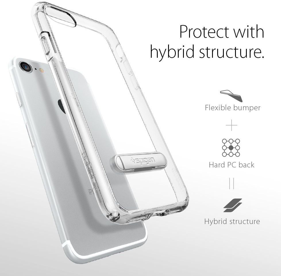 Spigen Ultra Hybrid S Case Apple iPhone 7/8 Clear afbeelding 6