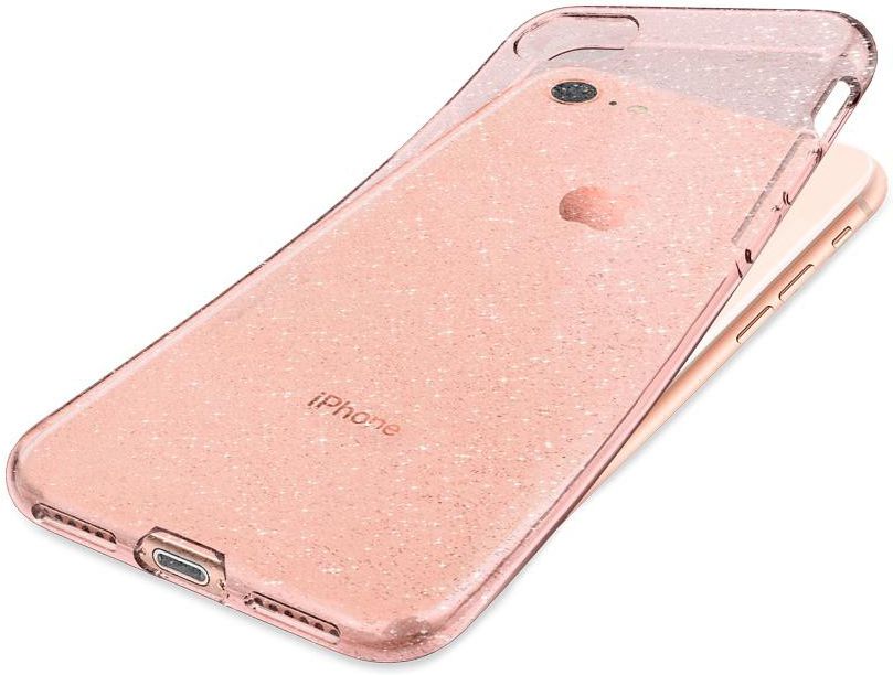 Spigen Liquid Crystal Glitter Apple Iphone 7/ 8 Hoesje Roze afbeelding 3