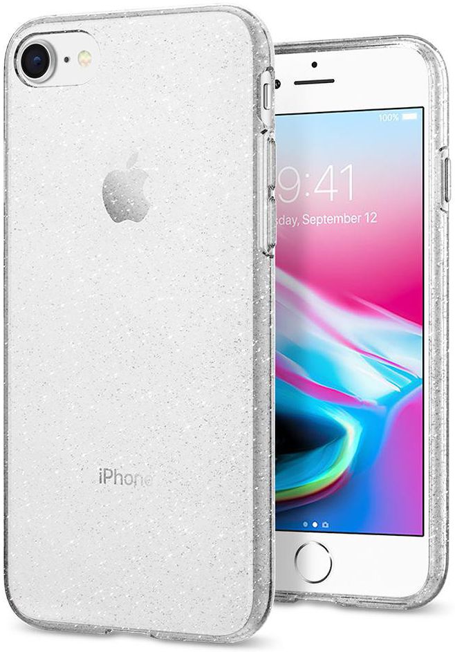 Spigen Liquid Crystal Glitter Apple Iphone 7/ 8 Hoesje Transparant afbeelding 1