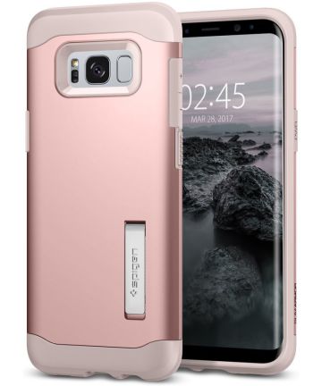 Spigen Slim Armor Samsung Galaxy S8 Roze Goud Hoesjes