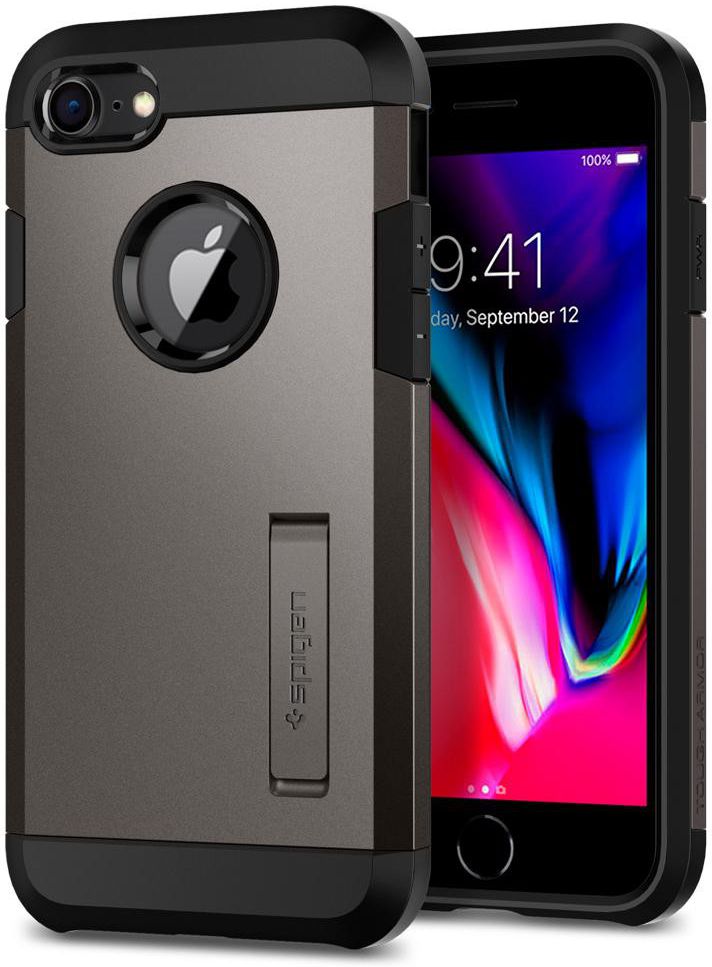 Spigen Tough Armor 2 Case Apple iPhone 7/8 Gunmetal afbeelding 1